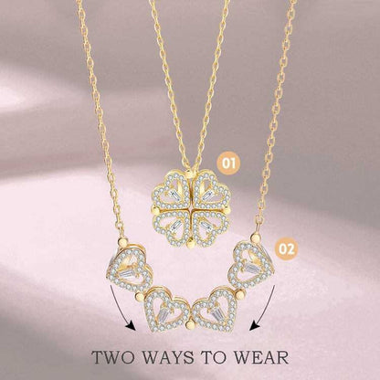 Magnetic Golden Flower Pendent