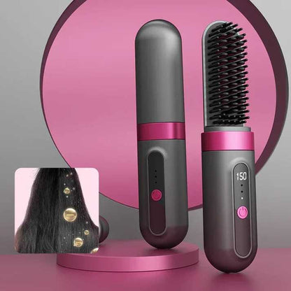 Fast Heating Cordless Hair Straightener Brush